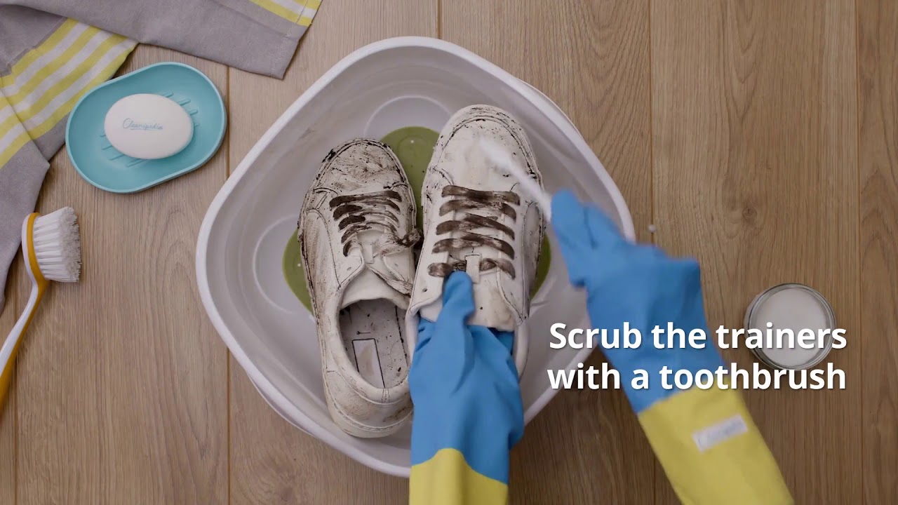 How to clean sneakers by hand | Cleanipedia
