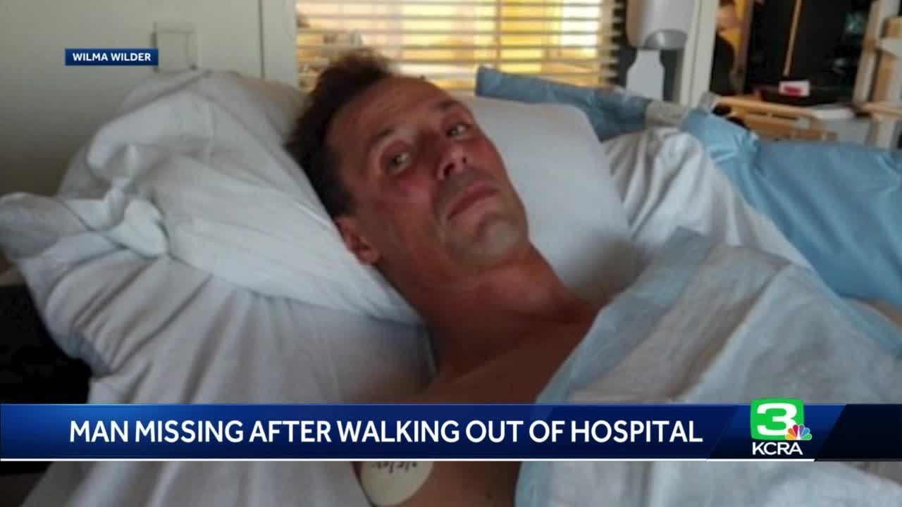Man recovering from traumatic brain injury, other injuries walks out of hospital