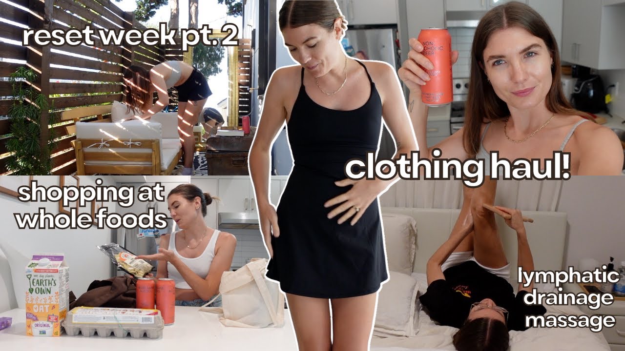 VANCOUVER DAILY VLOG | Whole foods haul, lymphatic drainage massage, reset week pt. 2