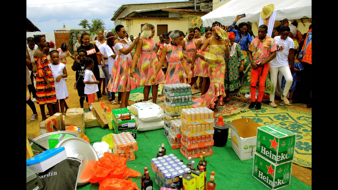 GABON  MARIAGE COUTUMIER FANG OBAMBA AUDREY & STEPHAN PARTIE 1