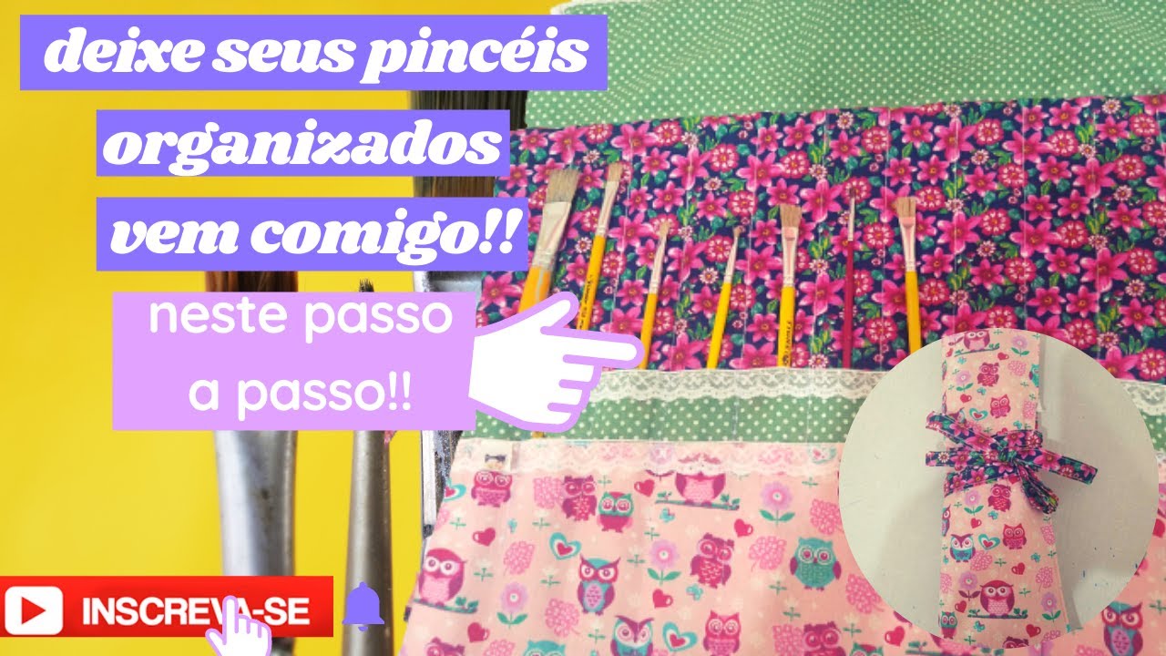 vamos fazer um porta pinc&eacute;is de tecido ,pr&aacute;tico e r&aacute;pido !!