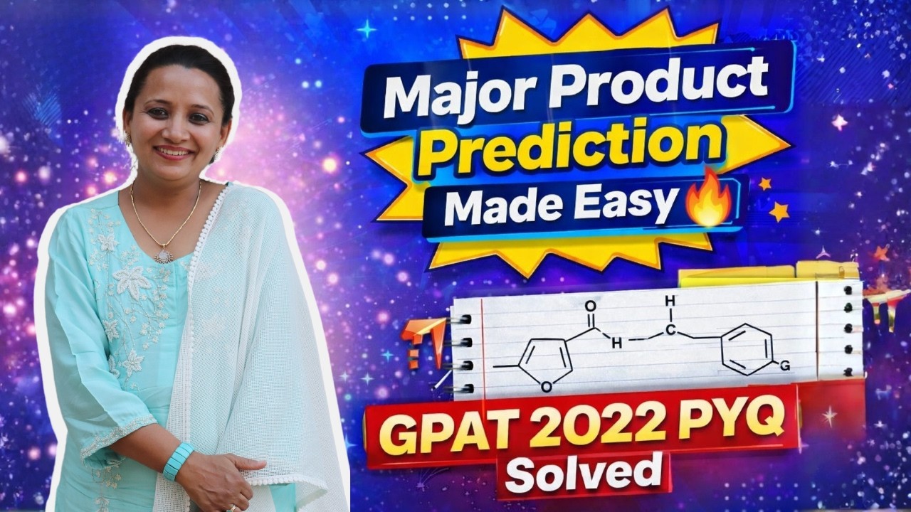 GPAT 2022 PYQ – Major Product & Stereochemistry 🔬✨