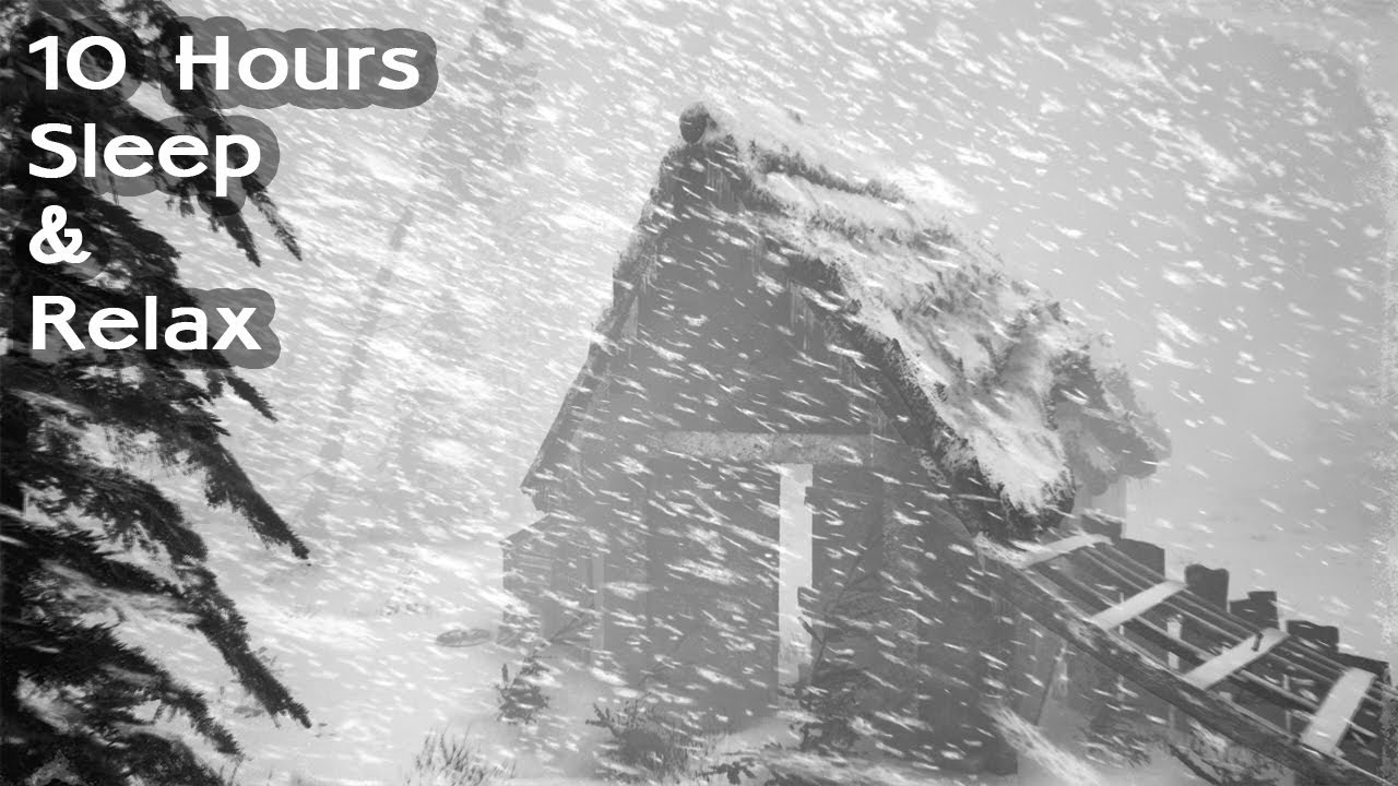 MIDNIGHT BLIZZARD | Deep Sleep Snowstorm Sounds, Howling Winds & Dark Winter Ambience