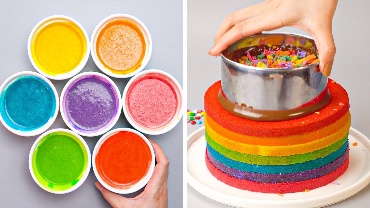 ТОП-20 УДИВИТЕЛЬНЫХ РЕЦЕПТОВ ДЛЯ УКРАШЕНИЯ ТОРТОВ В РАДУГЕ | Cake Lovers