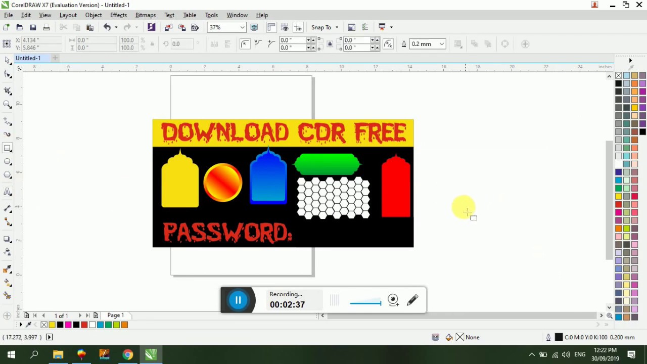#Shape  Free Banner Shape Items Free Cdr File 2019 Corel Draw tutorial by | Graphic Center |