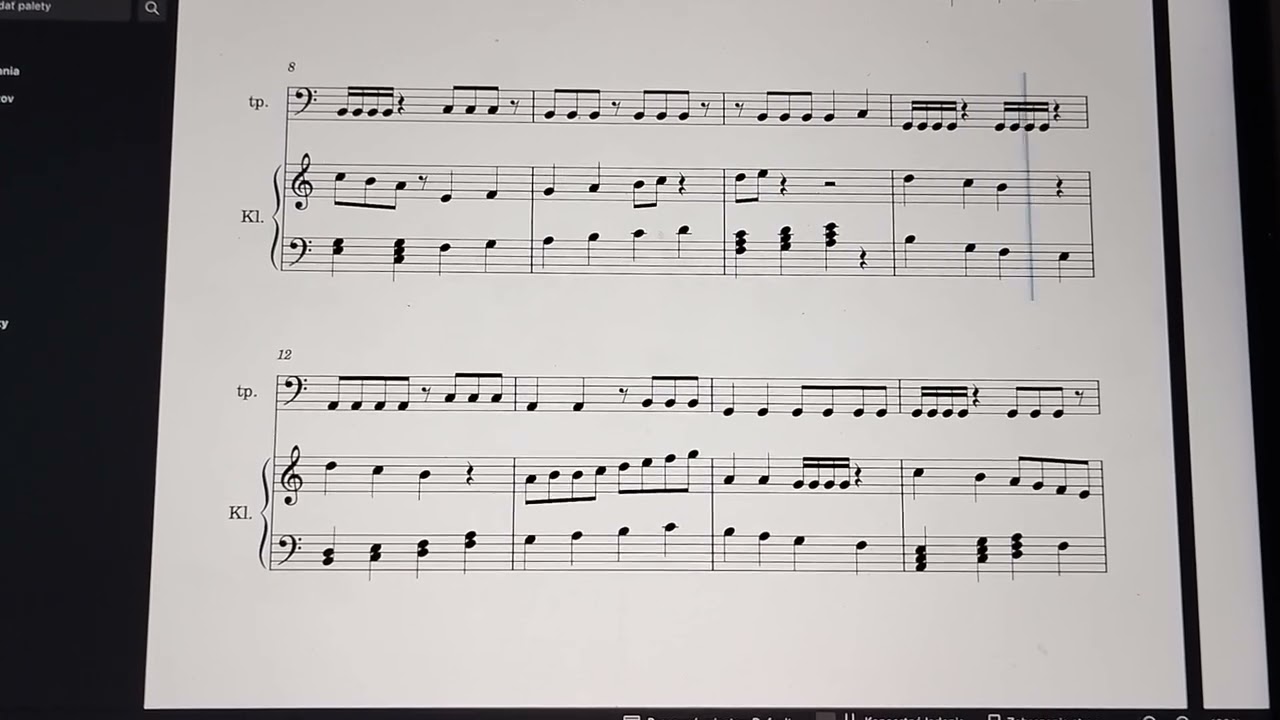 Pozvánka song Piano 🎹 originál sheet notes Tutorial C-dur stupnica Elektro house 