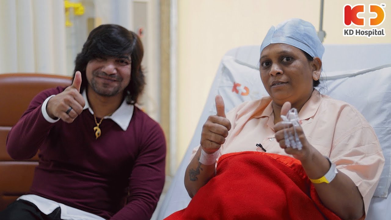 Gujarati actor Vikram Thakor, received outstanding patient care and treatment at KD Hospital.