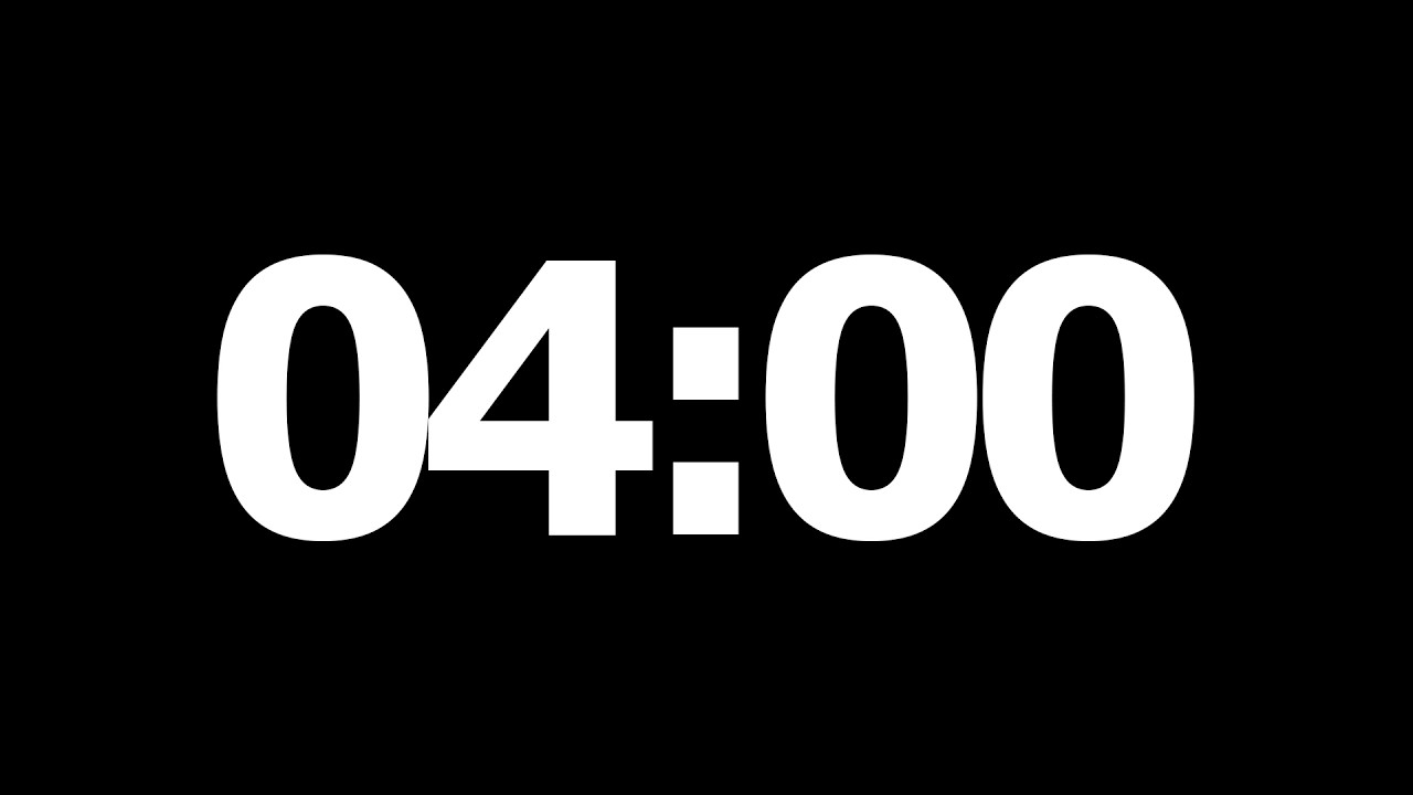 4 Minute Countdown Timer