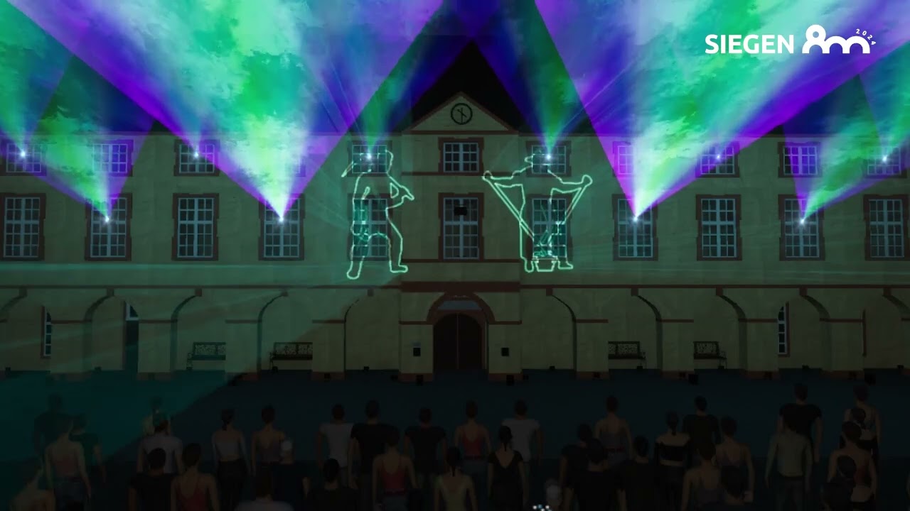 800 Jahre Siegen | Animation der Lasershow 