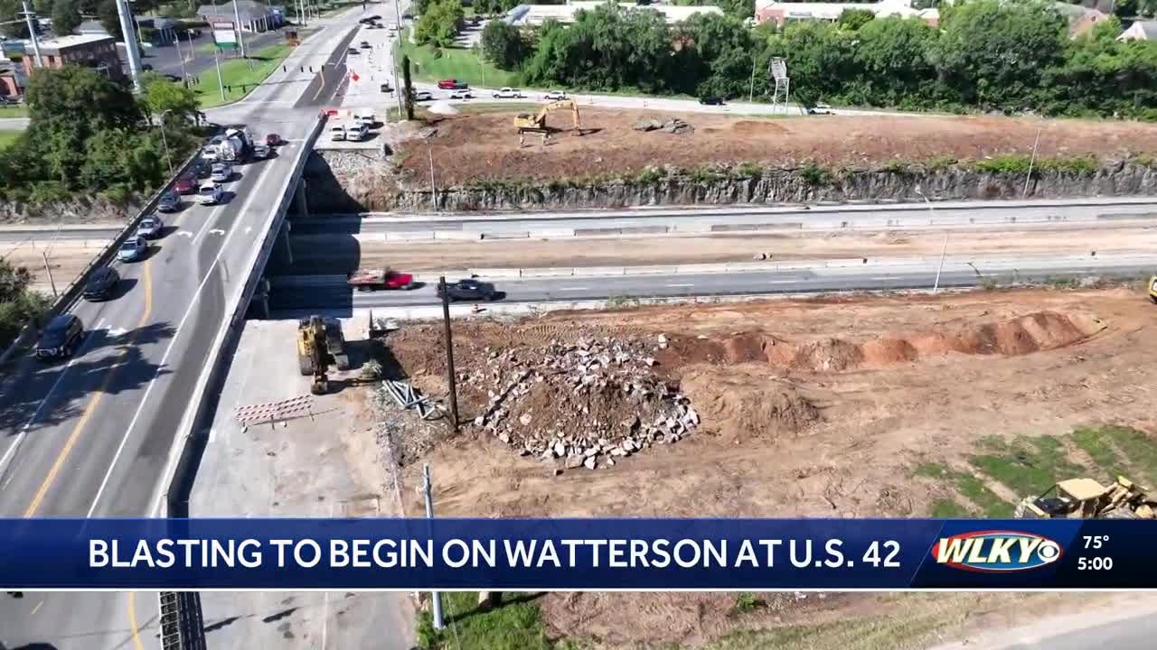 Louisville drivers urged to be aware as blasting begins on Watterson Expressway project