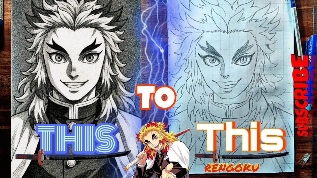 Today I make Rengoku sketch for outline and pencil sketch #drawing #subscribe #viral #viralvideo 