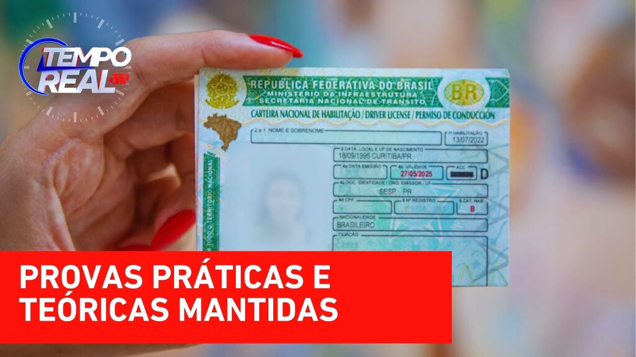 Carteira de motorista: Contran acaba com obrigatoriedade das aulas em autoescolas | TEMPO REAL