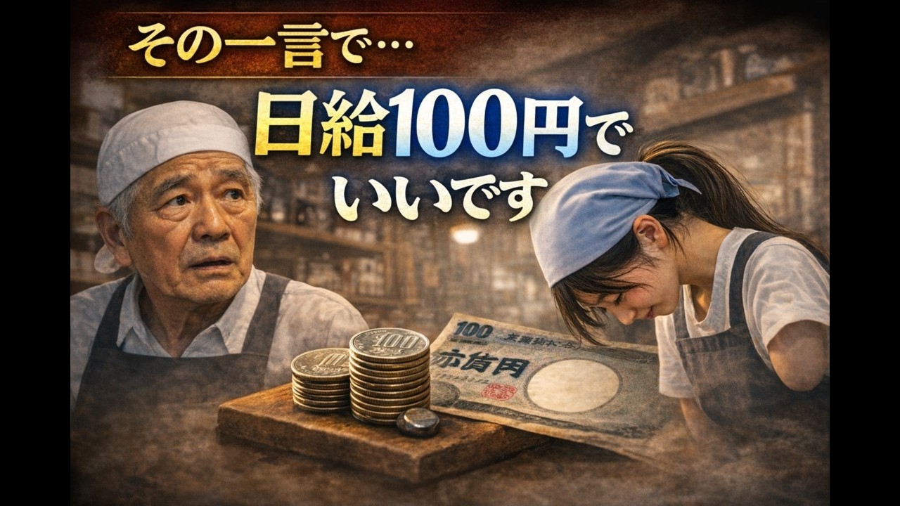 「日給100円でいいです」そう言った少女に、67歳店主が返した一言とは