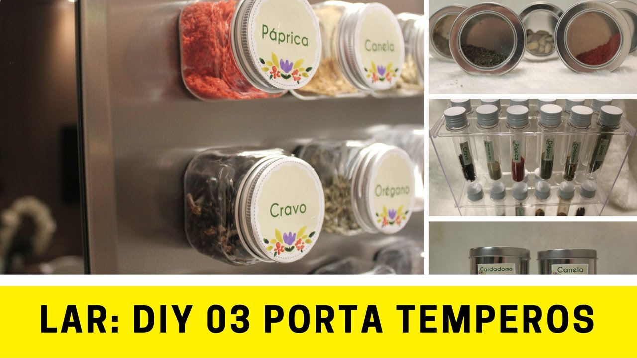 Porta temperos - 3 modelos diferentes - Faça Você mesmo - DIY