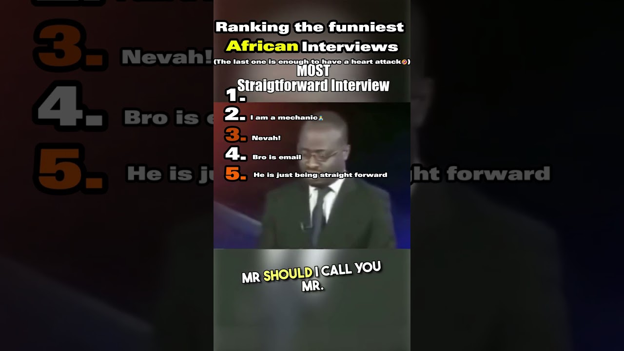 RANKING the FUNNIEST African Interview Moments! 🤣 #Shorts #funny #viral #ranking #AfricanInterviews