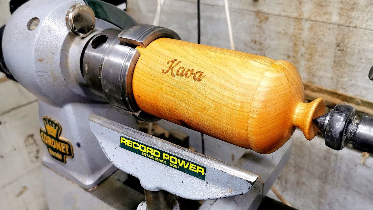 Wood turning Coffee, Sugar, Salt Wooden Cellar