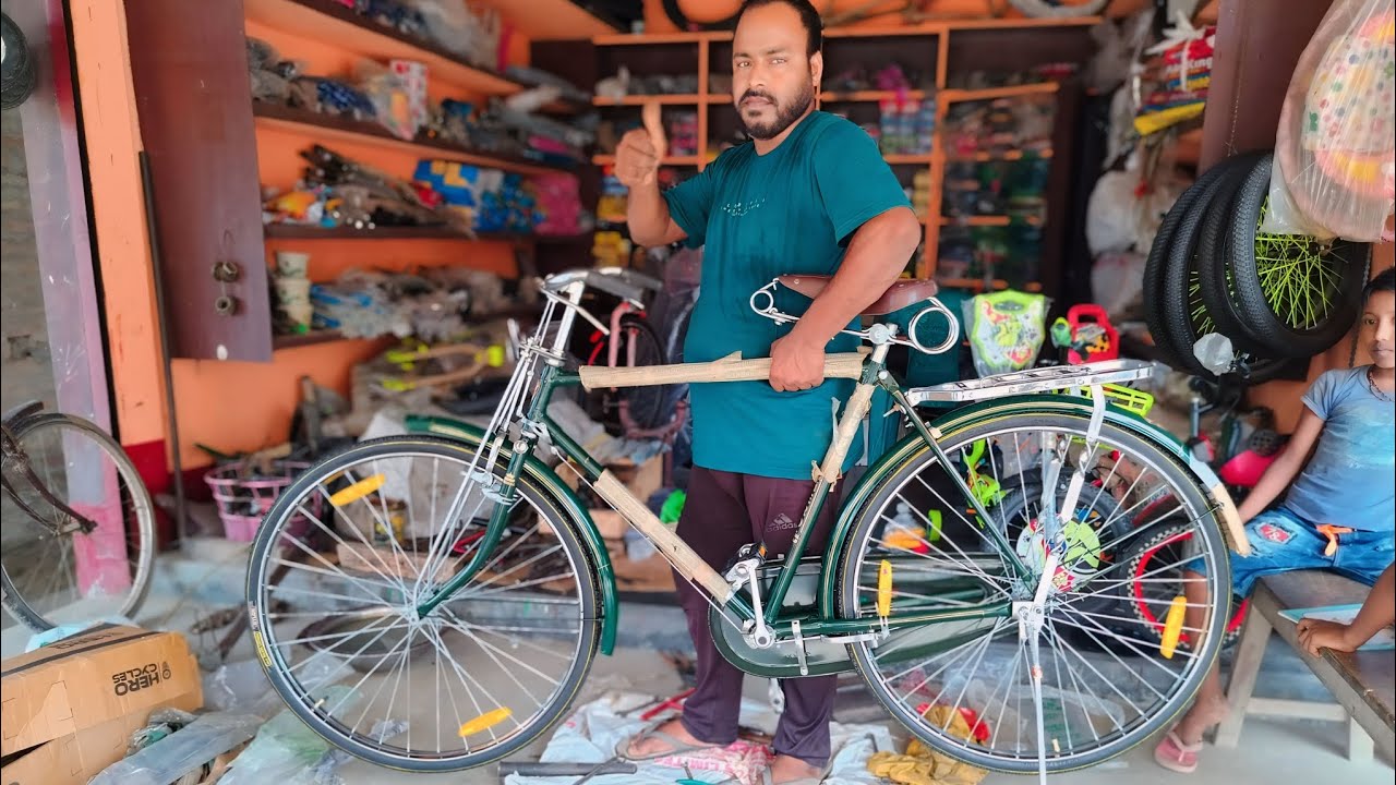 22 Inch Hero Royal gold bicycle A to Z install | Manoranjan Cycle Store | Easy Tricks |