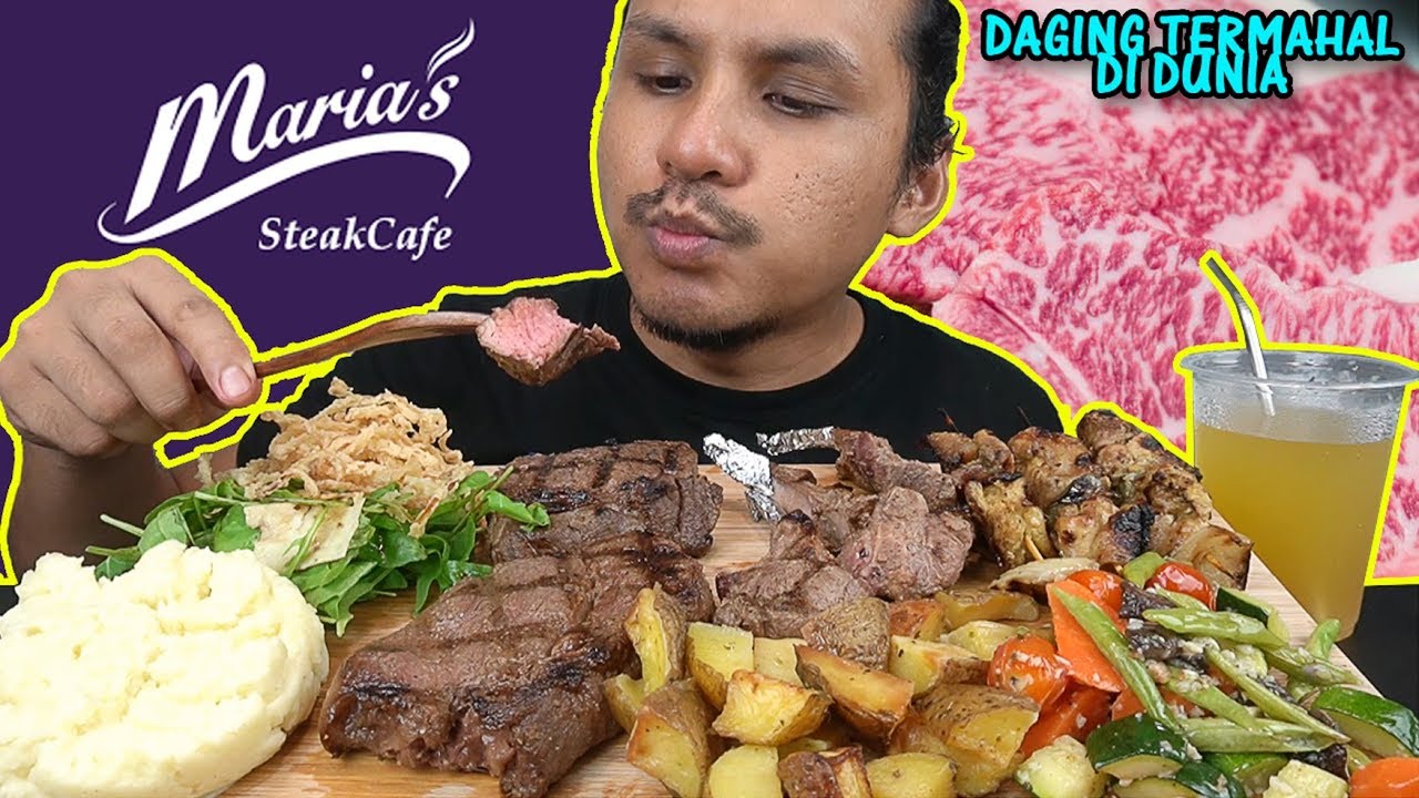 STEAK DAGING WAGYU buat hati abang tak tenteram (mukbang malaysia) MARIA'S STEAK CAFE
