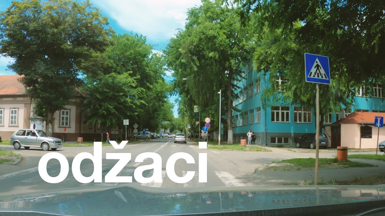 Odžaci. Vozimo kroz vojvođanski grad Odžake, Somborskom ulicom, dashcam pov video.
