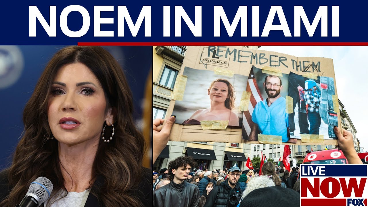 FULL REMARKS: Noem speaks at Miami airport amid calls for resignation