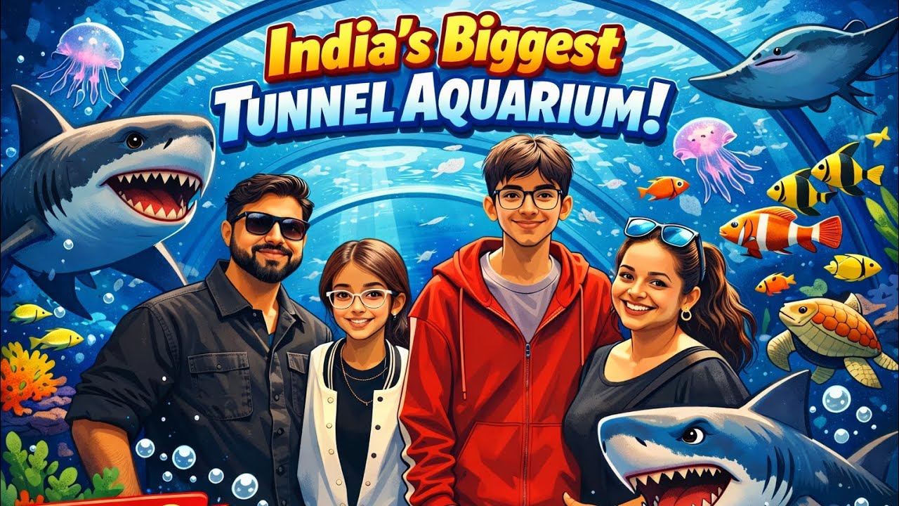 India's Biggest Aquarium Tunnel in Bengaluru #bengaluru #bangalore #aquarium #adventureexploring 