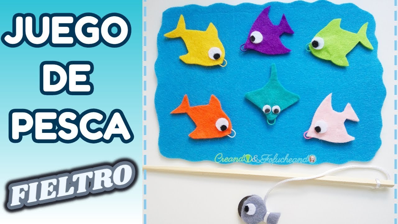Cómo Hacer un Juego de Pesca Muy Fácil en Fieltro