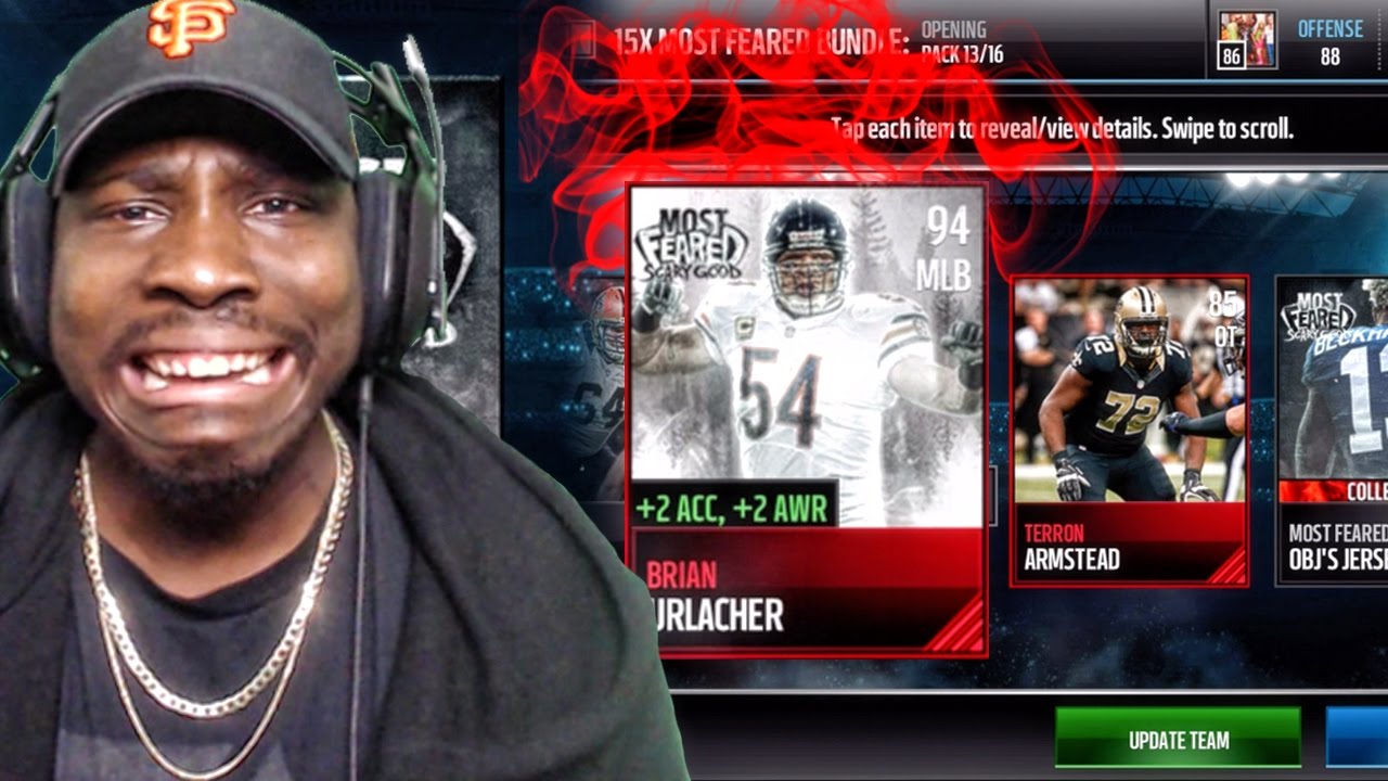 MOST FEARED PACK OPENING & MASTER URLACHER! Madden Mobile 17 Gameplay Ep. 8