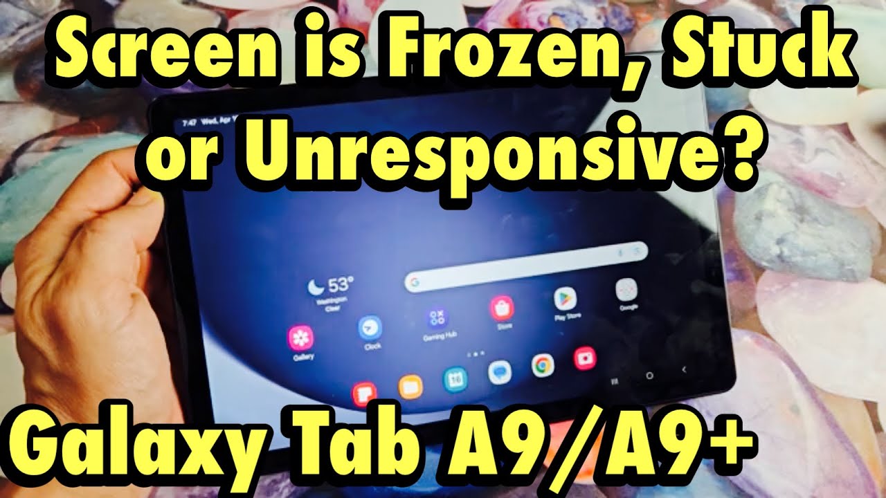Galaxy Tab A9/A9+: экран завис, не отвечает или зависает в приложении? Исправлено!