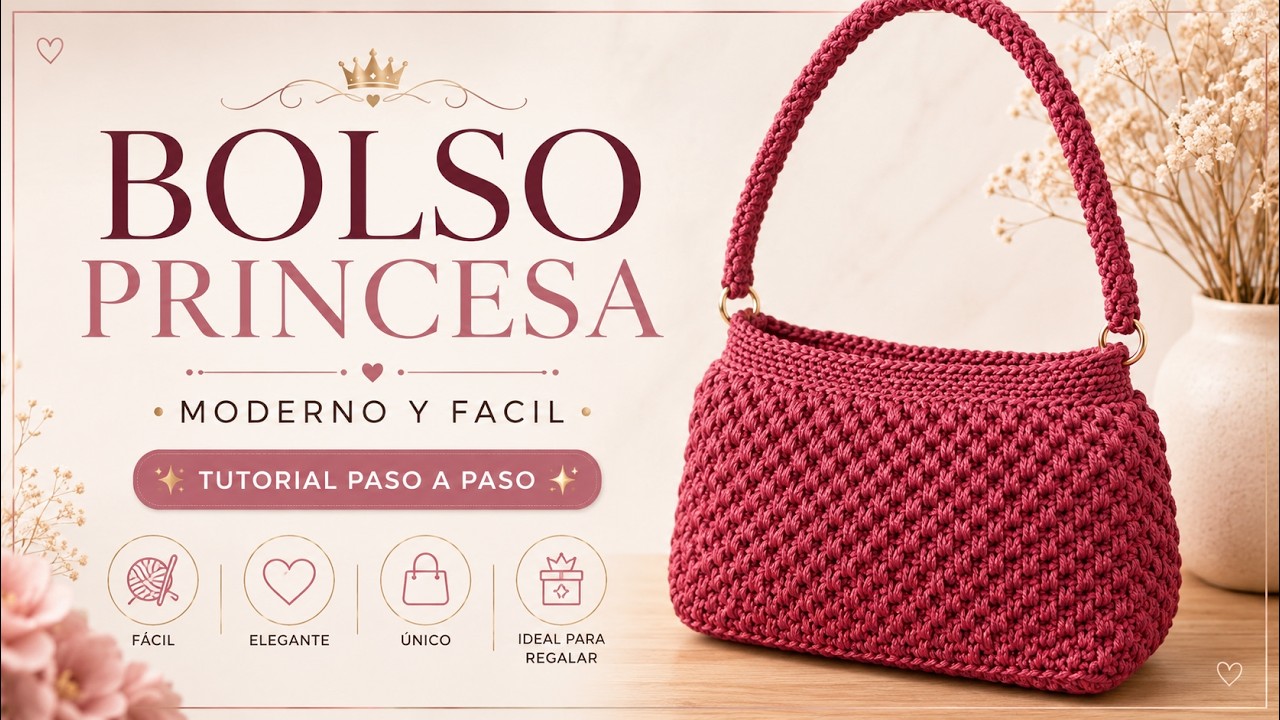 Bolso a Crochet Para Principiantes | Moderno y Rapido | Crochet Bag Easy Tutorial