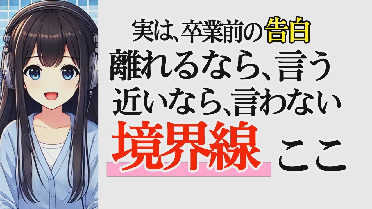 卒業前の告白で分かれる、その後「続く恋」と「終わる恋」［たまごのご 第400回放送分］