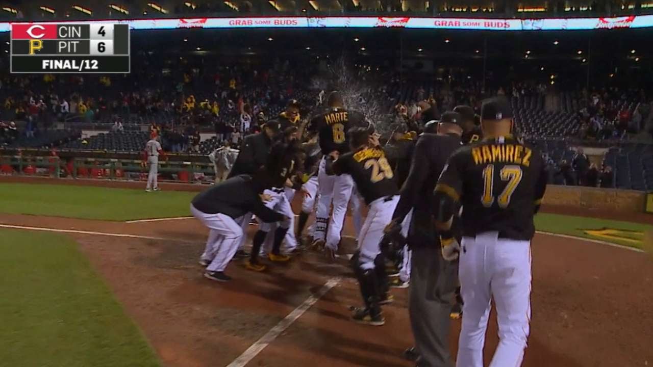 10/2/15: Marte gives Bucs walk off win in 12th