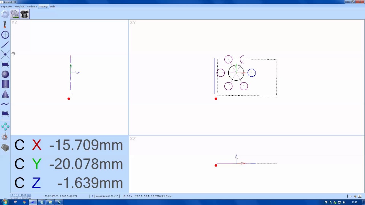 2 Aberlink 3D Training - Измерение тестовой детали. Включите субтитры на русском языке