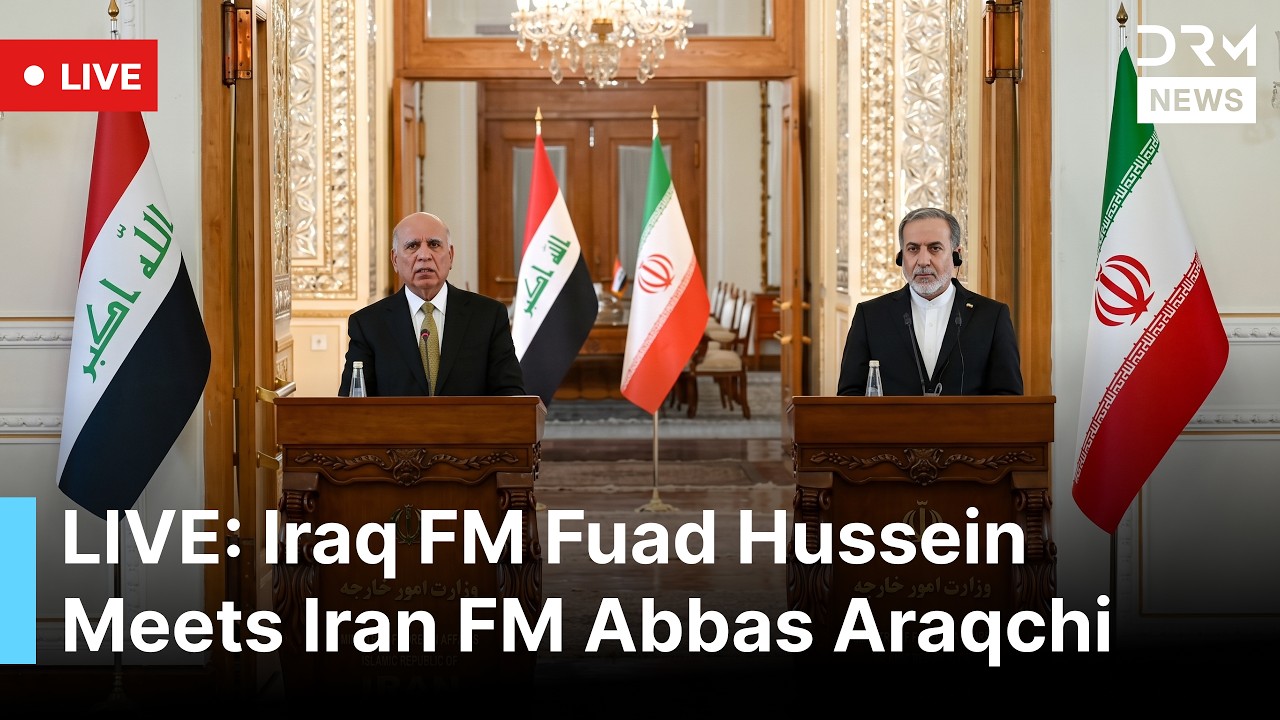 LIVE: Iraqi and Iranian Foreign Ministers Hold Joint Press Conference in Baghdad | DRM News | AC1F