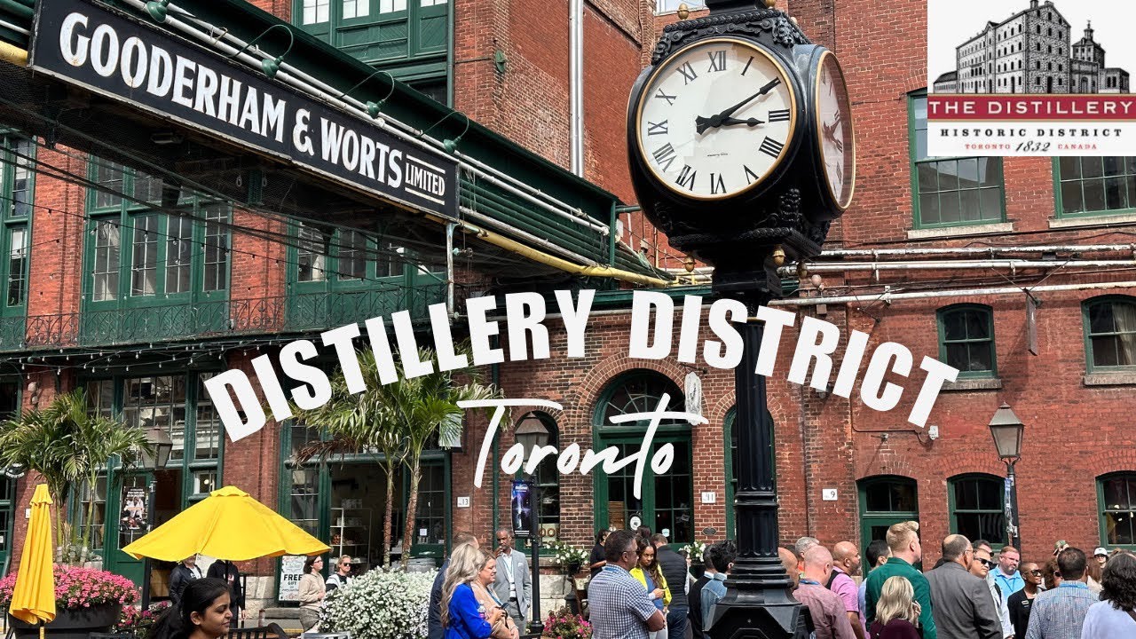 [4K] Exploring Historic Distillery District || St. Lawrence Neighbourhood Toronto 🇨🇦