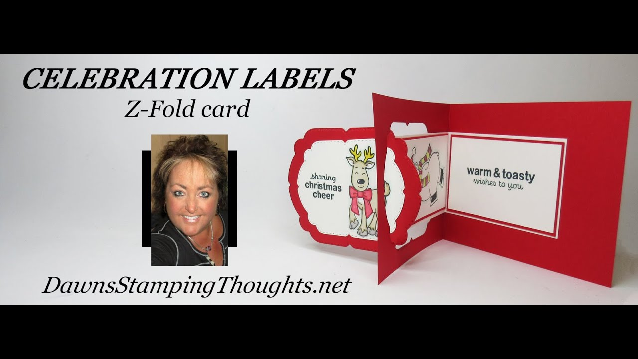 CELEBRATION LABELS Z Fold Card