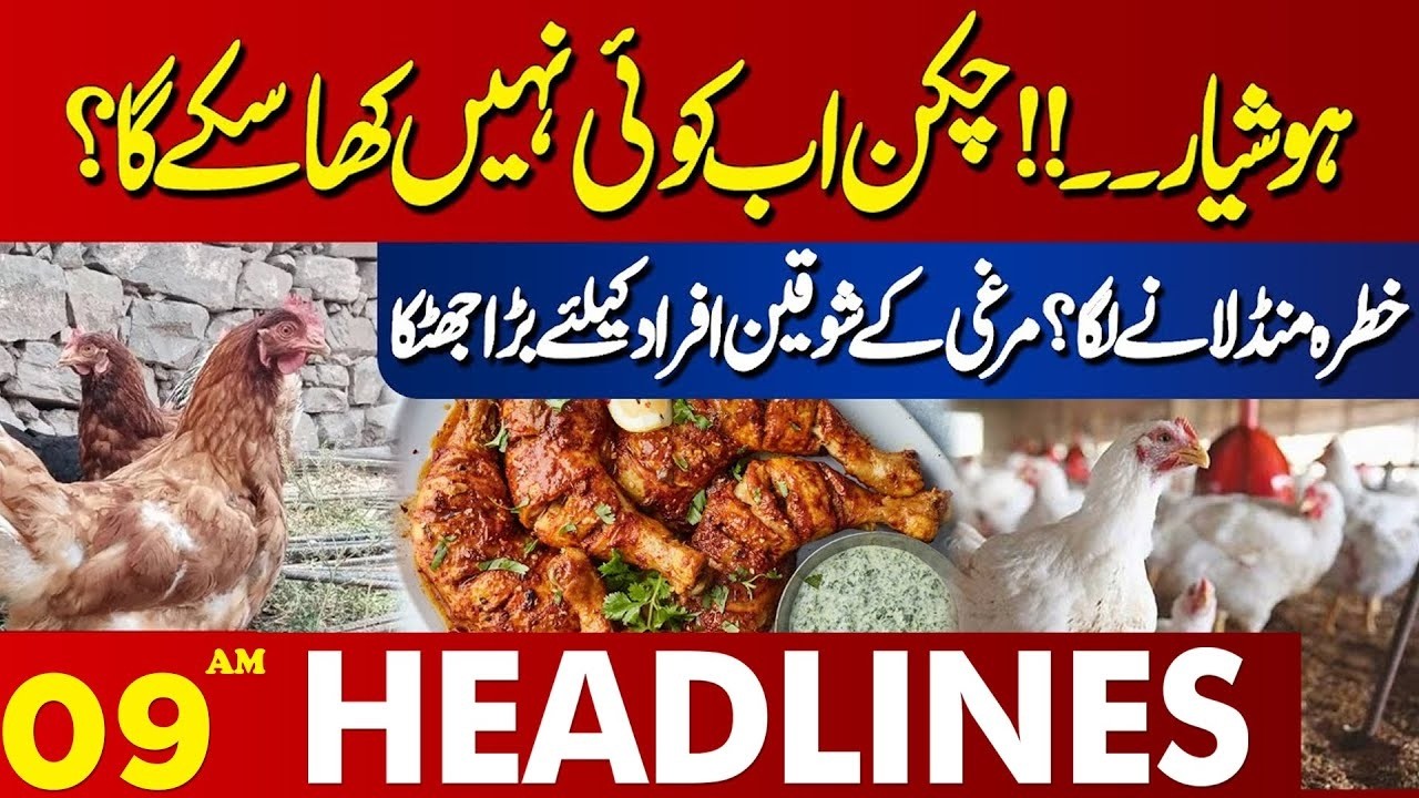 Updated Chicken and Egg Prices | Today&rsquo;s Market Report | 09 AM Headlines | Lahore News