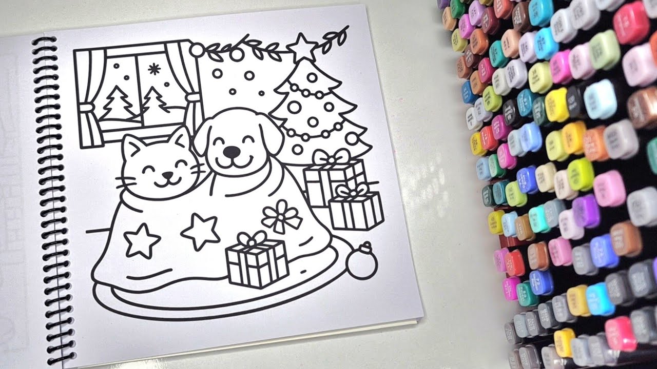 Can Christmas Coloring ASMR Help You Relax? 🎄✨ | No Talking
