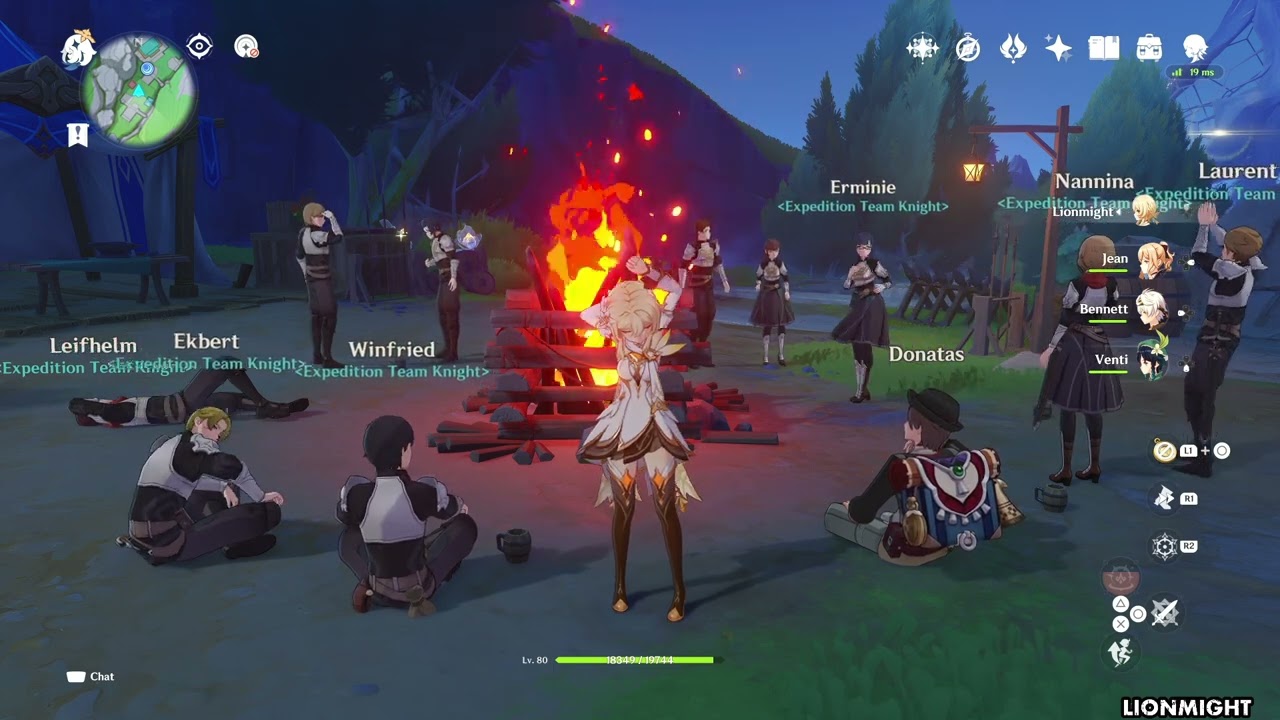 Mondstadt (Knights of Favonius) Hymn by Campfire