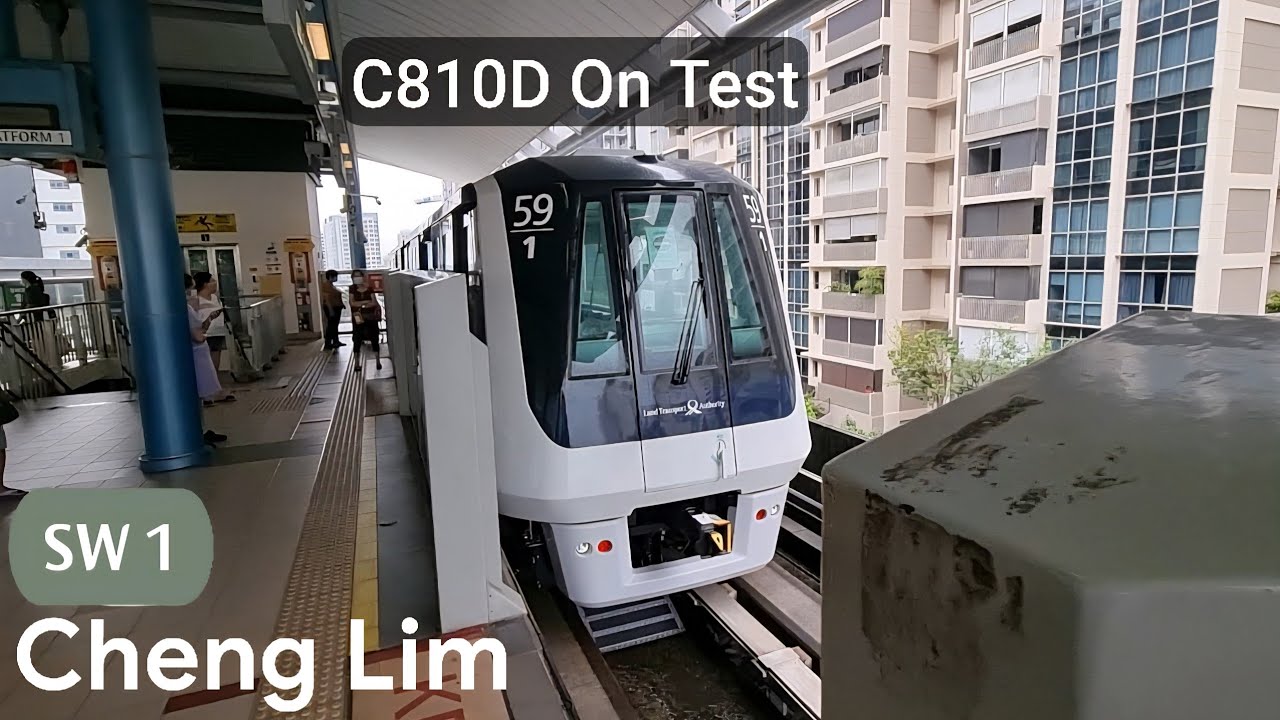 Brand New Sengkang-Punggol LRT, SBST C810D V59 testing!