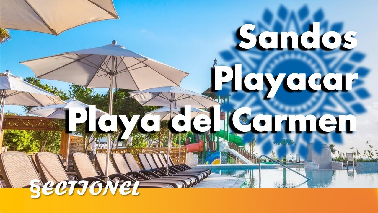 Walk around Full Sandos Playacar Playa del Carmen Beach resort (4K)