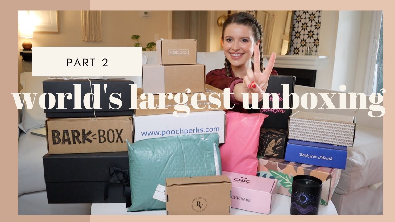 PT. 2  | WORLD'S LARGEST SUBSCRIPTION BOX REVIEW | Unboxing & Comparing Popular Boxes |
