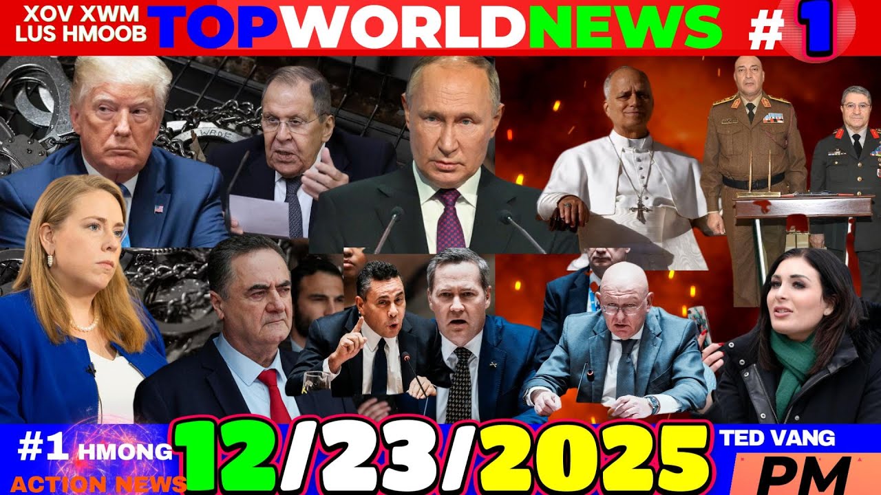 12/23/2025 (PM) WORLD NEWS🎯MEKAS: ISRAEL THAB PLAUB, VENEZUELA-UN, UKRAINE, TRUMP SWB NTAU YAM 2025