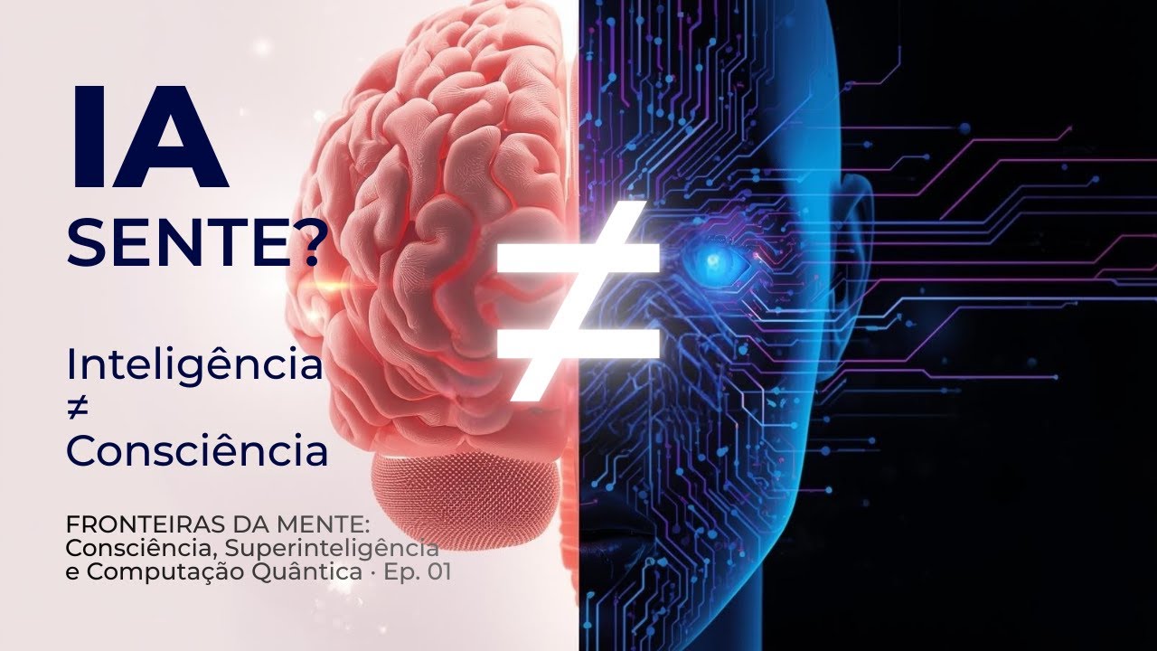 🎬 Episódio 1 - IA pode ser inteligente sem ser consciente? A confusão que todo mundo faz!