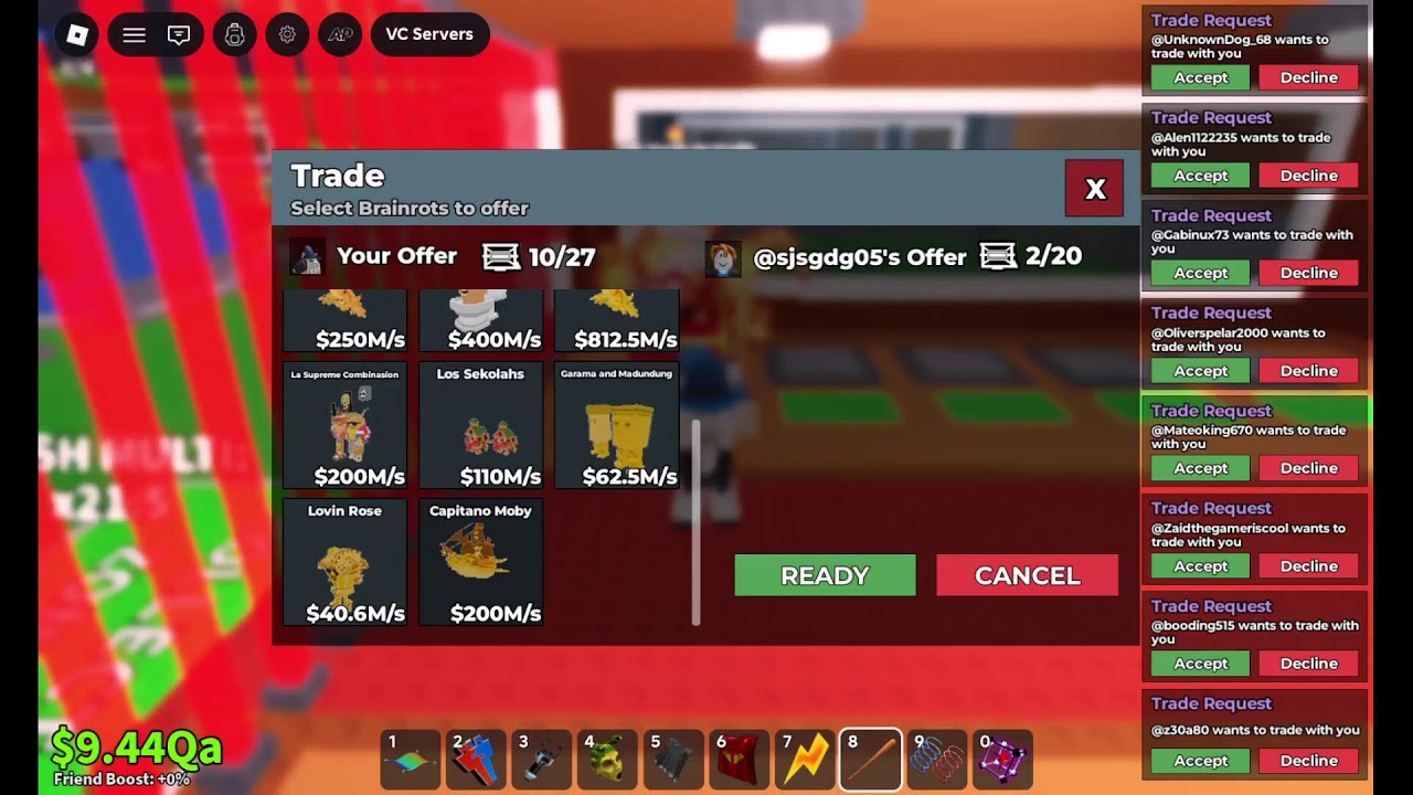 Trading From Noobini To OG And Sab Trading Live!