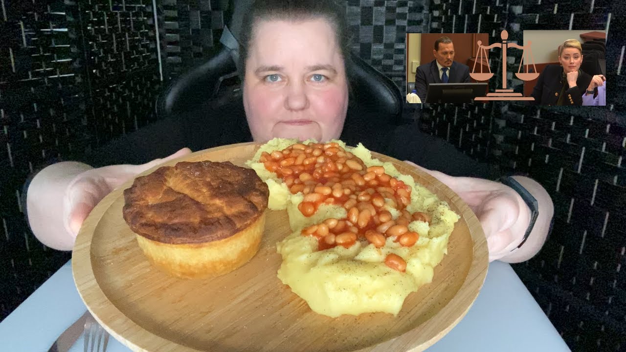 Pie and Cheesy Mash with Beans MUKBANG | EATING