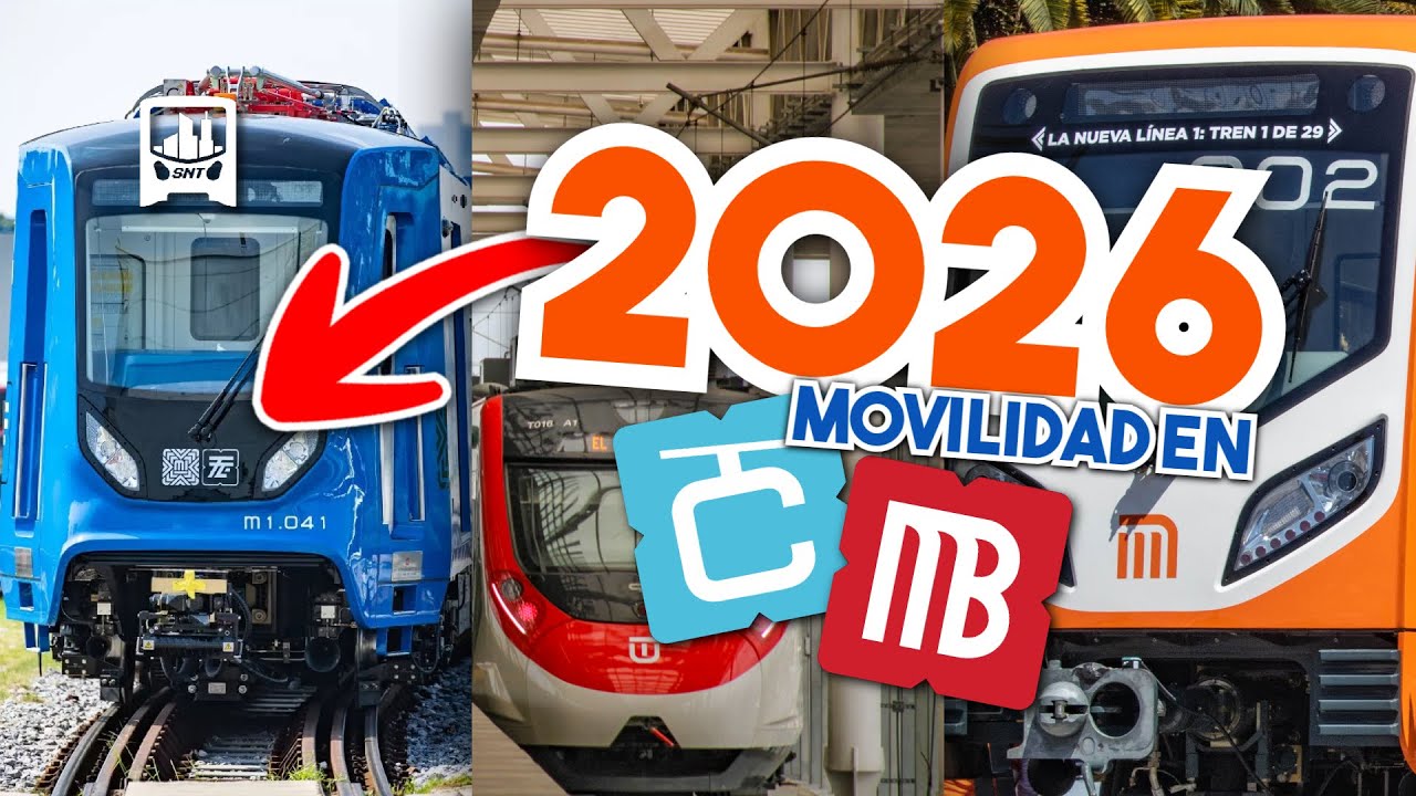 ¡Los 15 GRANDES proyectos de MOVILIDAD que se avecinan en 2026! | Desde TRENES, Trolebús y MÁS.