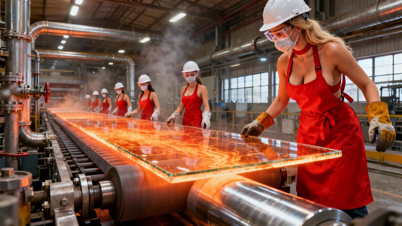 Inside the BIGGEST Glass Factory | How Sand Becomes Crystal-Clear Glass (Full Process)