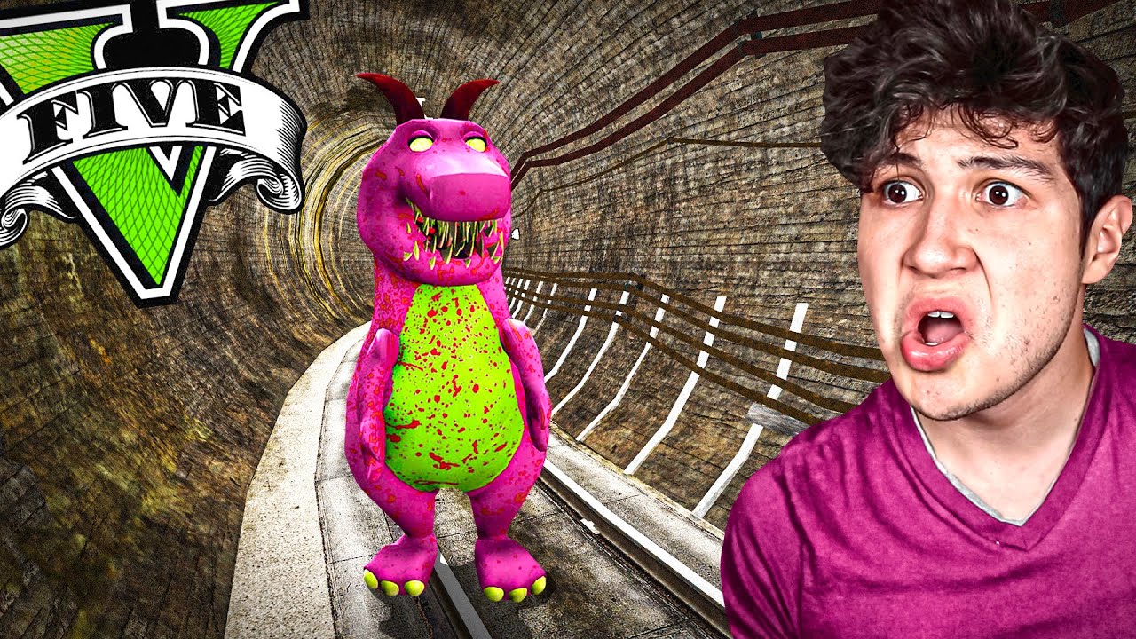 ENCONTRÉ a BARNEY.EXE en GTA 5... 😈☠️ (Mods)