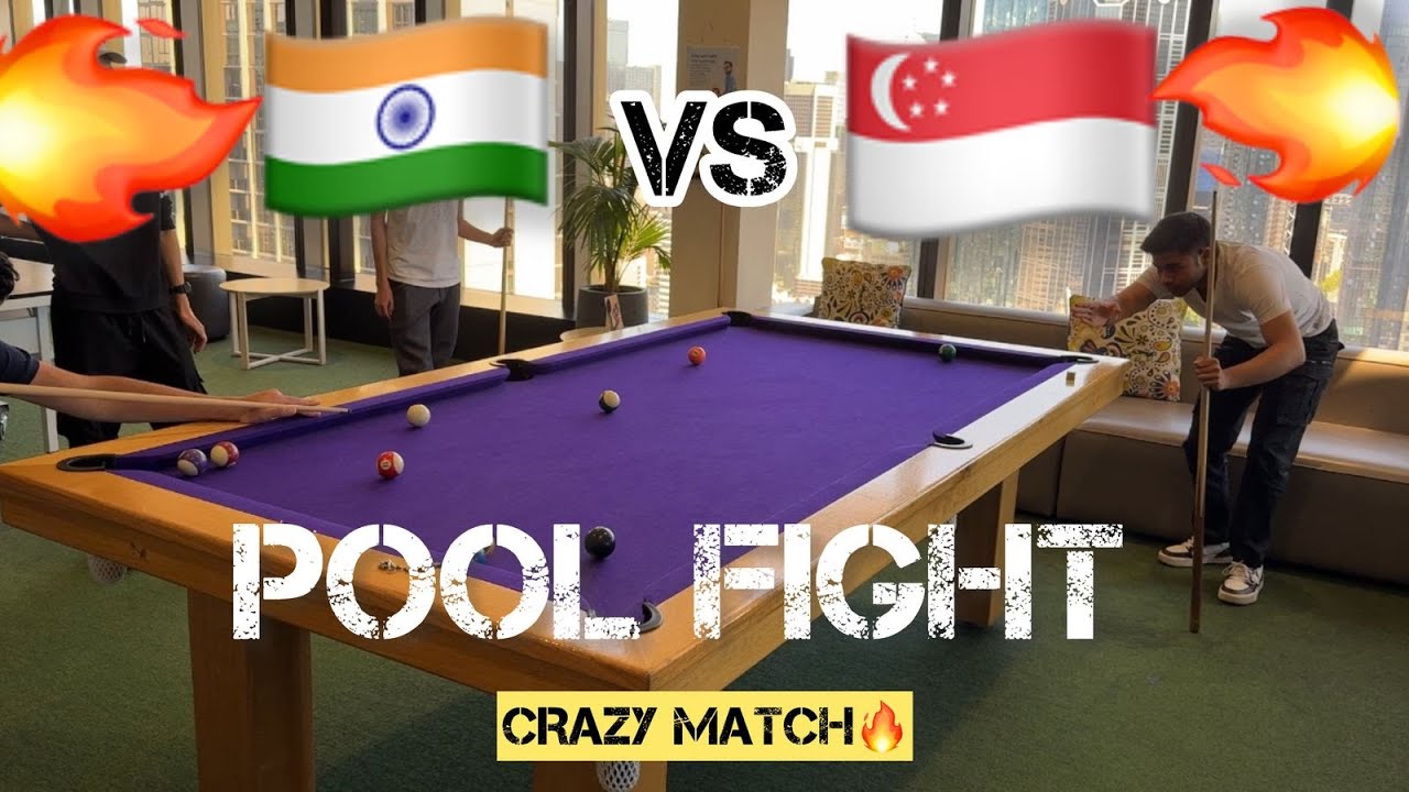 India vs Singapore EPIC Pool FIGHT VLOG 😍| Billiards game | Indian in Australia