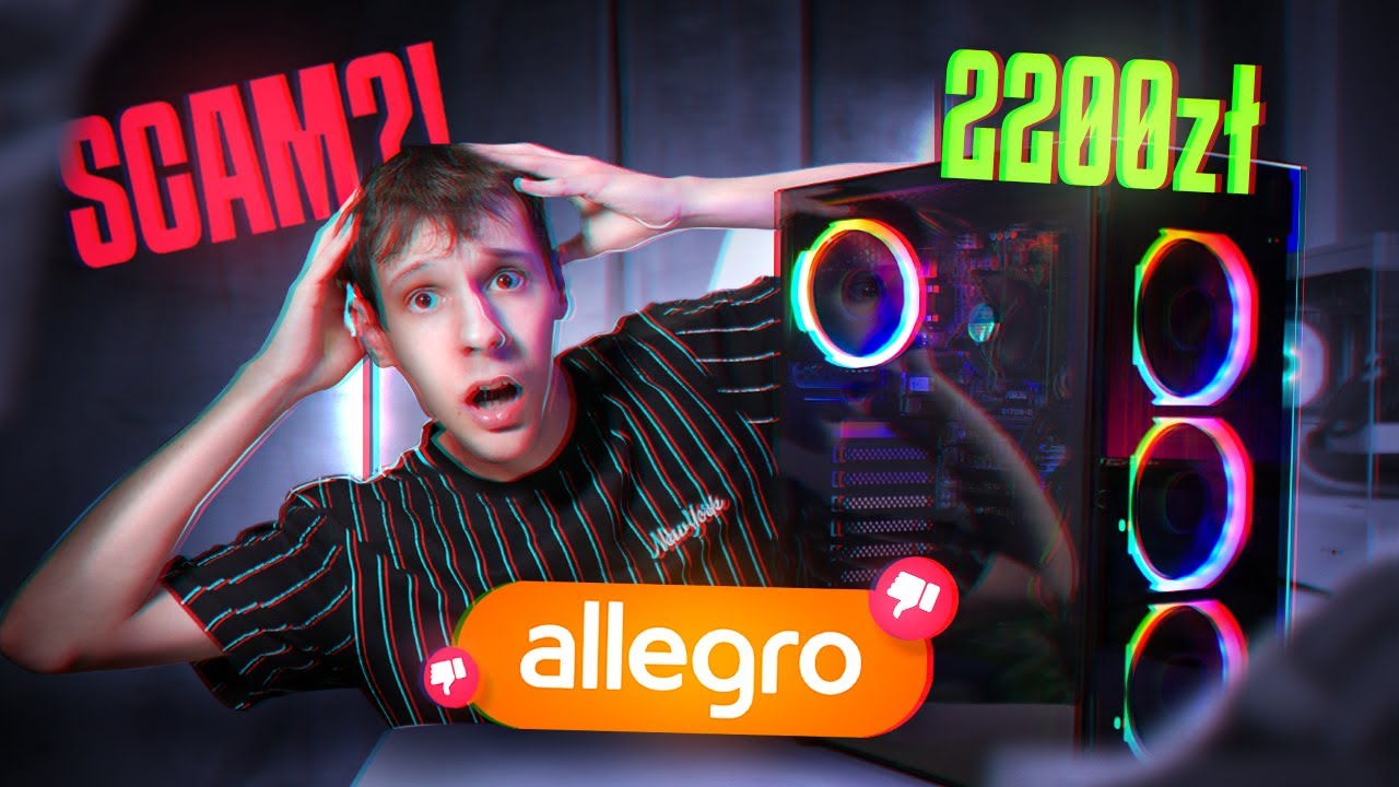 Kupiłem najgorszego gotowca z allegro... ( żebyś ty nie musiał ) TEST gotowego PC za 2200zł 😱 !!!